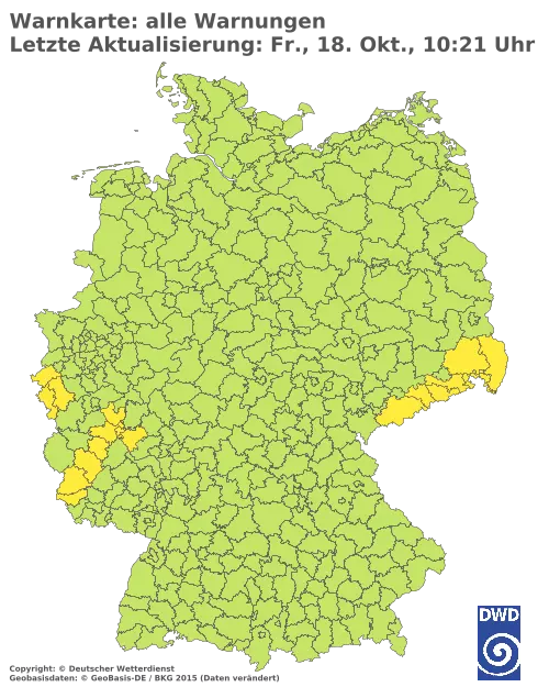 Aktuelle Wetterwarnungen für  Forchheim