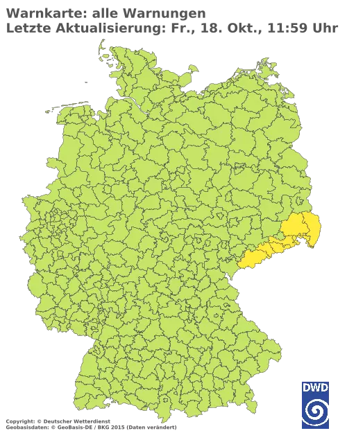 Aktuelle Wetterwarnungen für  Forchheim