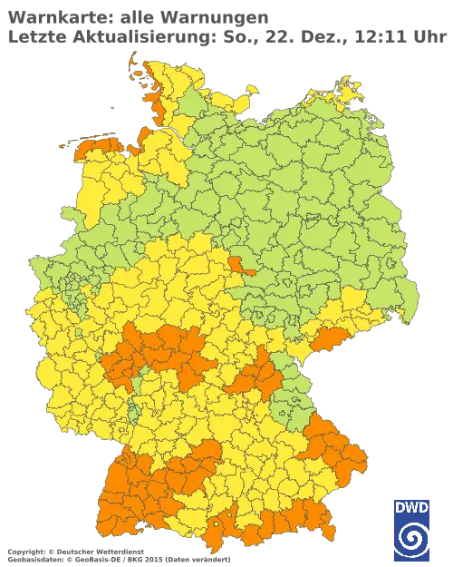 Aktuelle Wetterwarnungen für  Forchheim