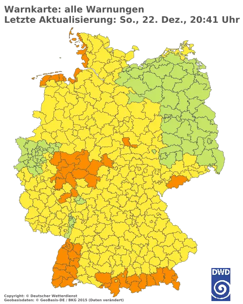 Aktuelle Wetterwarnungen für  Forchheim