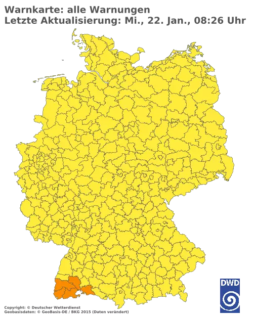 Aktuelle Wetterwarnungen für  Forchheim