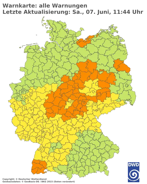 Aktuelle Wetterwarnungen für  Forchheim