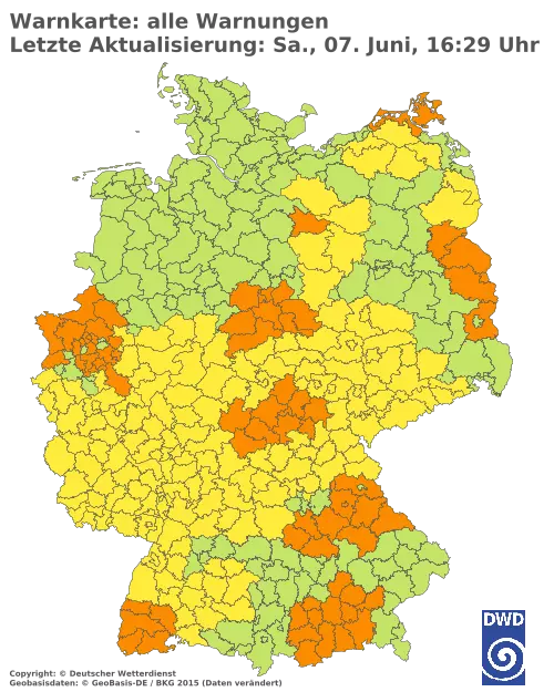 Aktuelle Wetterwarnungen für  Forchheim