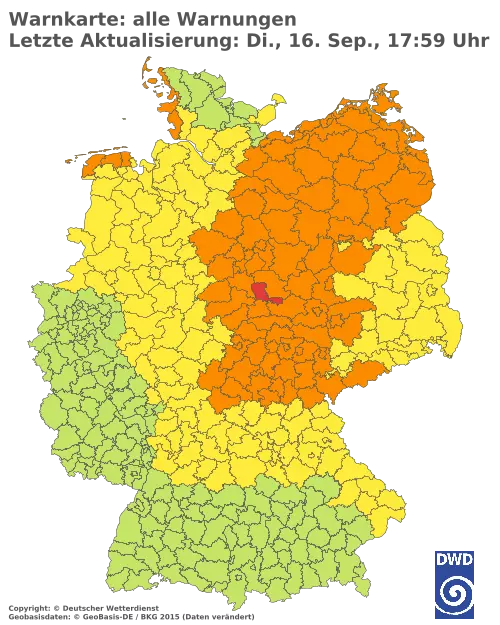 Aktuelle Wetterwarnungen für  Forchheim