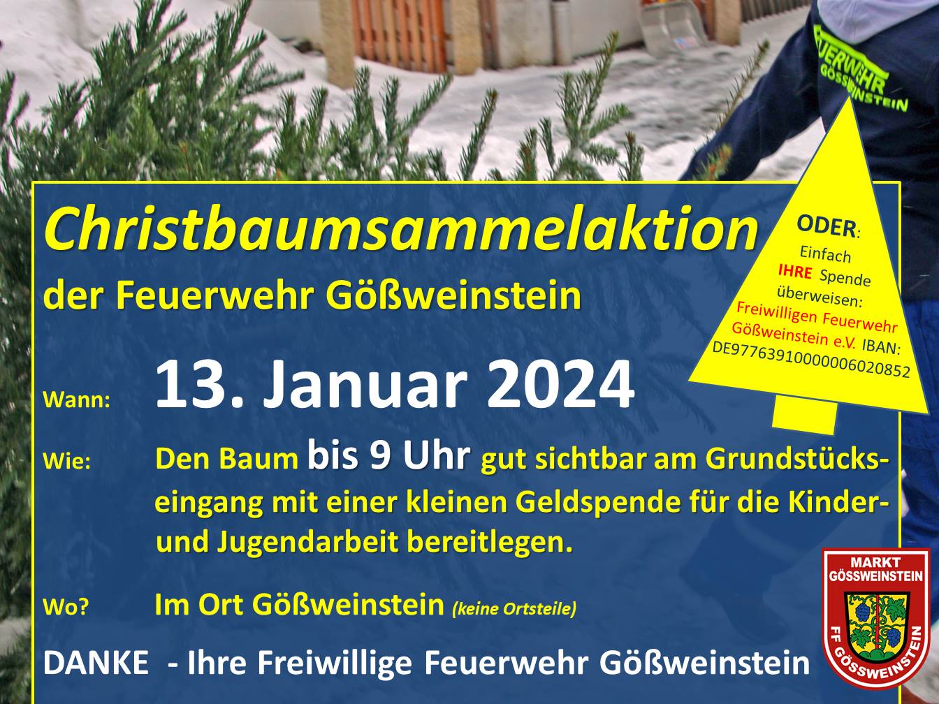 Christbaum Sammelaktion 2024